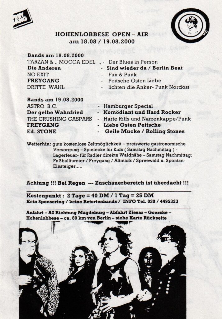 Ankündigung Open Air Hohenlobbese