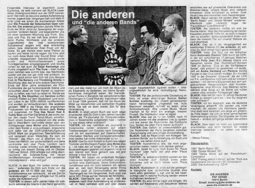 Toster im Interview mit Marco Fiebag