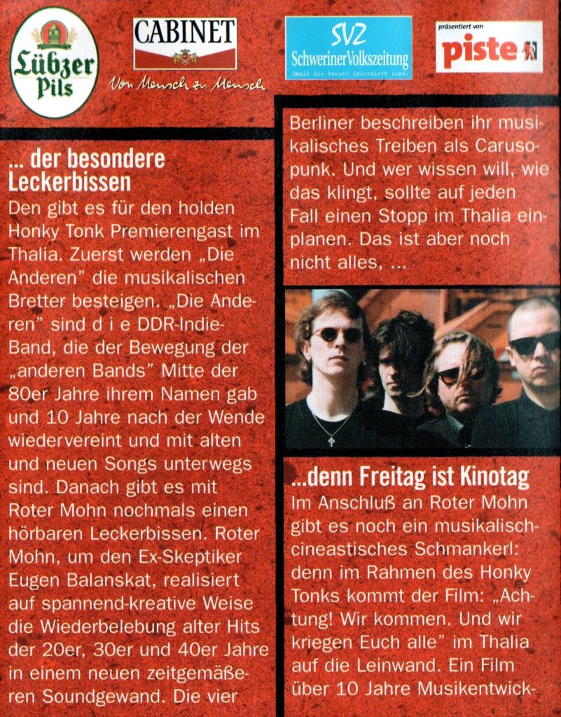 Ankündigung Kneipenfestival Schwerin