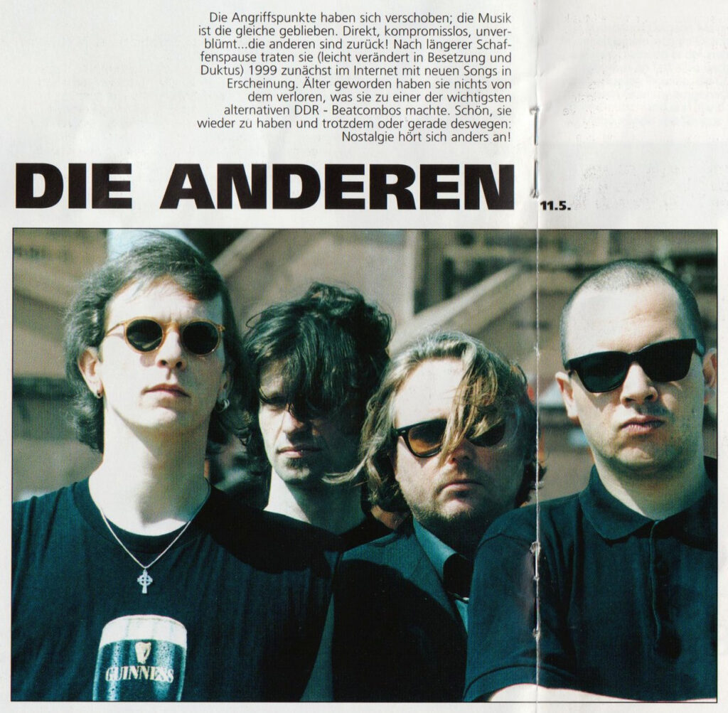 Ankündigung für die Moritzbastei