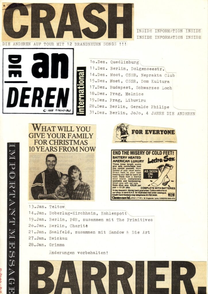 Infoblatt Ende 88 Anfang 89